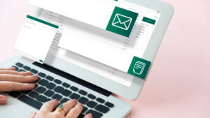 Person checking their email messages